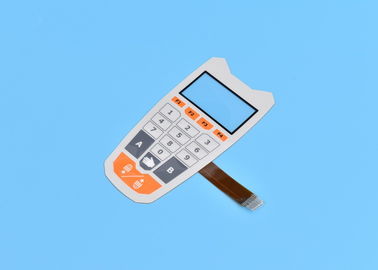 Keyboard Flexible Membrane Switch Fpc With Clear Window / Irregular Contour