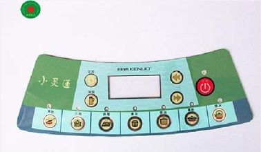 Concave-Convex Waterproof Graphic Panel Overlay Membrane Keypad With 3M Adhesive