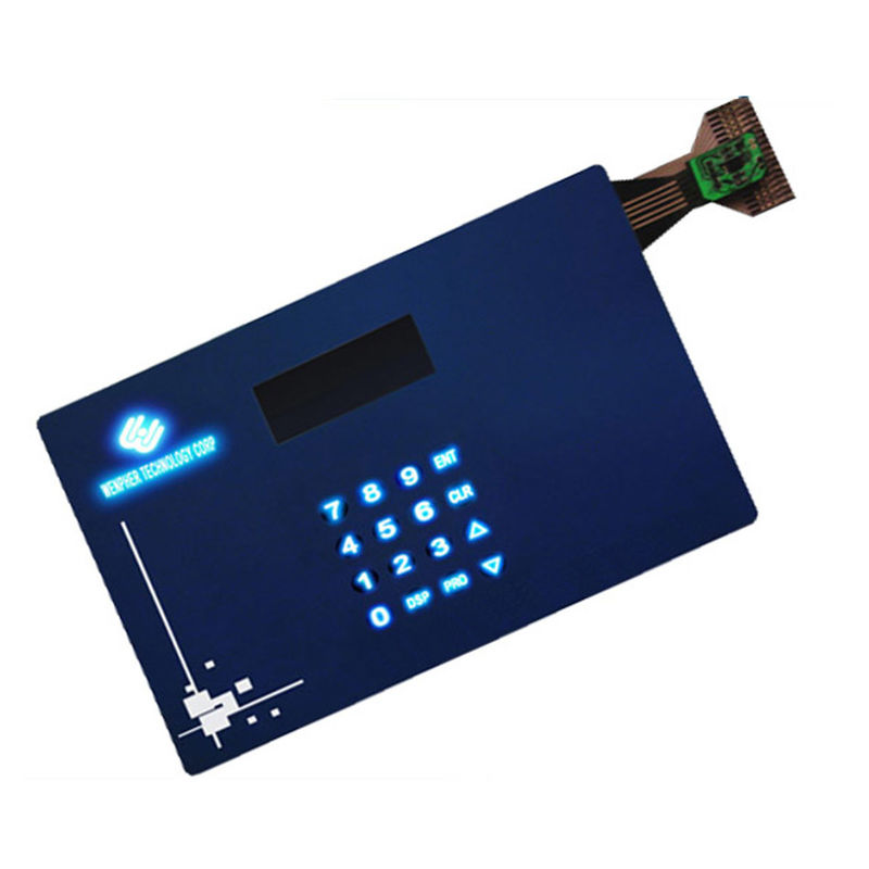 Lightweight Flexible Membrane Switch Keypad Thin Film With 3M467 / 3M468 Adhesive