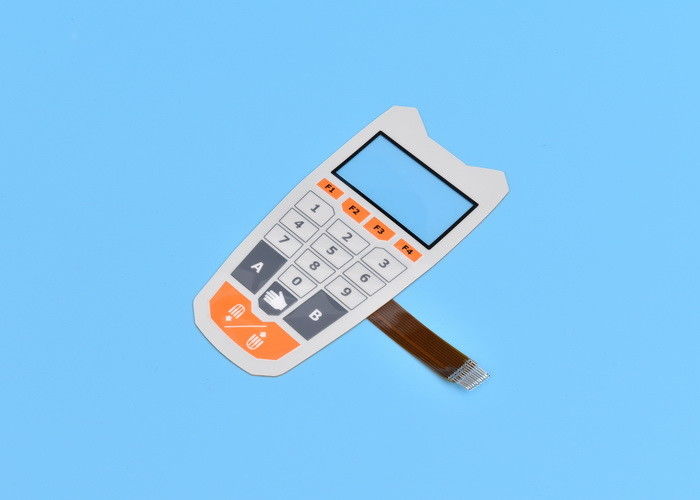 Keyboard Flexible Membrane Switch Fpc With Clear Window / Irregular Contour