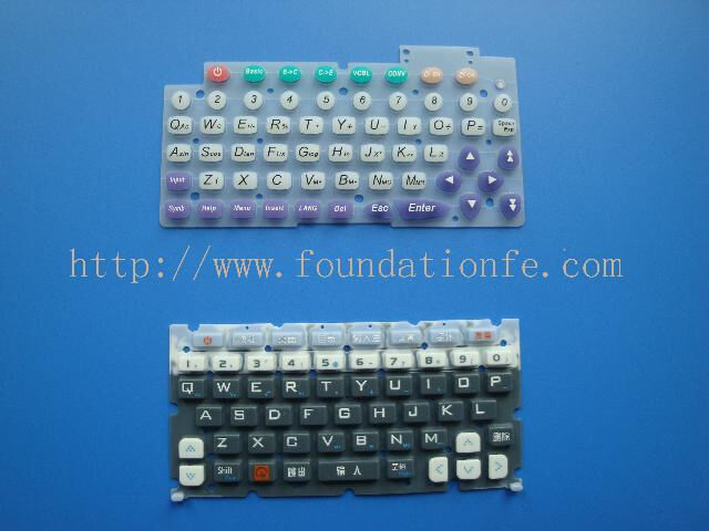Key Control Overlay Silicone Rubber Button Keypad