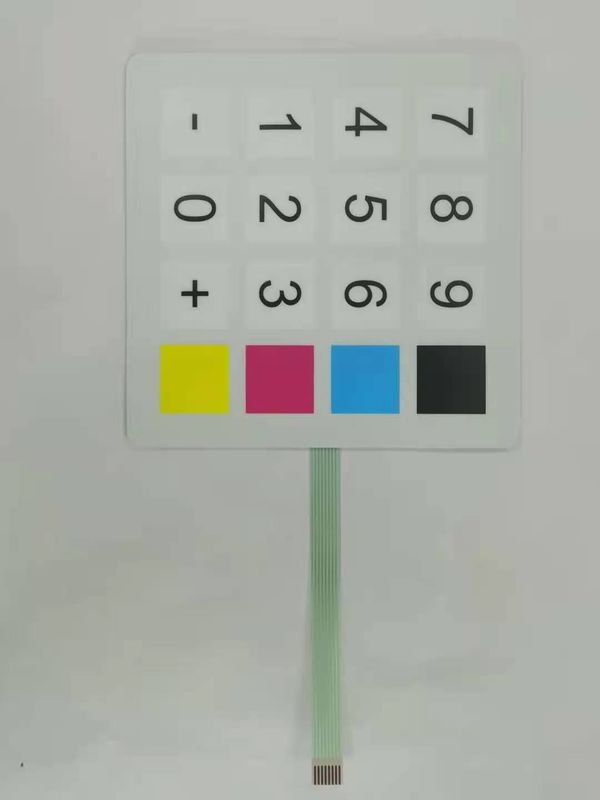Multi Color Embossed Control Switch Panel For Medical Equipment