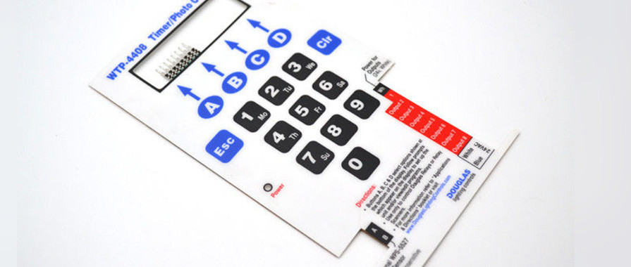 3M467 Custom Membrane Switch Panel , CJT Connector Waterproof Membrane Switch